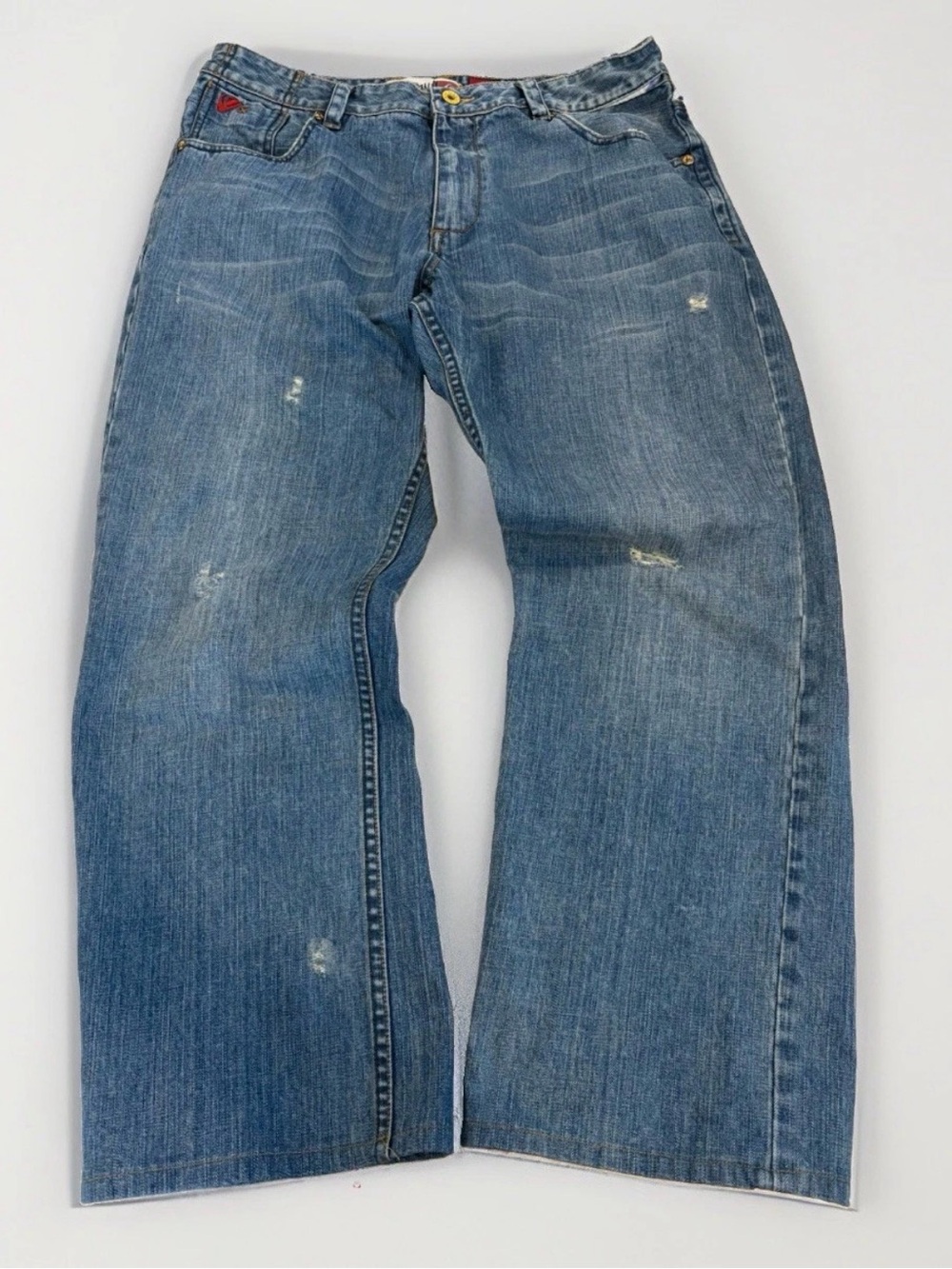 Y2K Quiksilver Jeans Vintage QuikJeans Size 36 Relaxed Fit Baggy Straight Leg